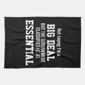 重要な従業員を政府が分類する キッチンタオル (横)