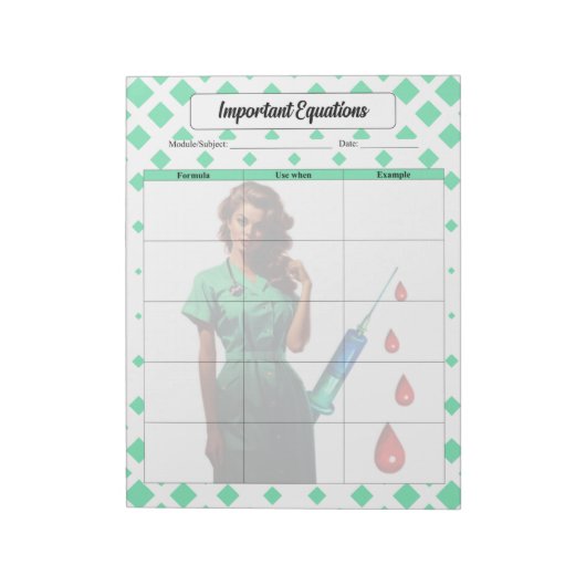 重要な方程式を自分に言い聞かせるな ノートパッド (回転)