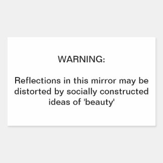 重要な注意喚起 長方形シール