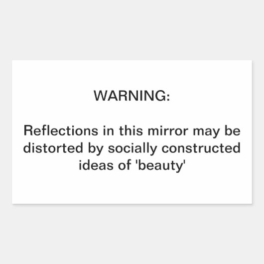 重要な注意喚起 長方形シール (正面)