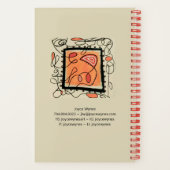 重要な物ノートパソコン8.5x5.5インチ ノートブック (裏面)