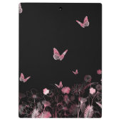 重要な物蝶と花畑 クリップボード (裏面)