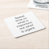 重要な紙コースター スクエアペーパーコースター (アングル)