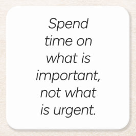 重要な紙コースター スクエアペーパーコースター