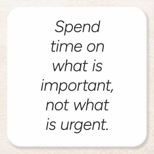 重要な紙コースター スクエアペーパーコースター (正面)