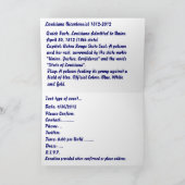 重要な誕生会ルイジアナは次ノートを見ます 招待状 (内部)