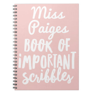 重要な走り書きの本 ノートブック