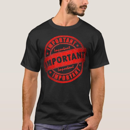 重要な通知 Tシャツ (正面)