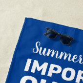 重要な選択肢が満載：夏のカクテル ビーチタオル (インサイチュ)