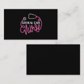 重要気にナースのロゴRN重要気に看護 名刺 (正面/裏面)