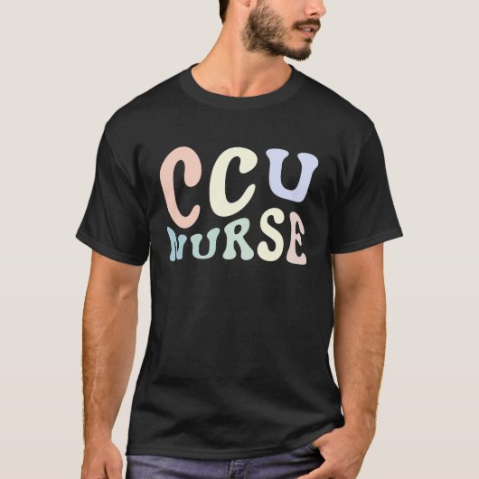 重要気にUnity CCUナース緊急治療室ナース Tシャツ (正面)