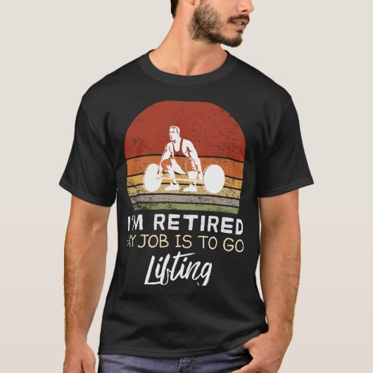 重退職した上げT型 – 引退の笑いを浮き上げる Tシャツ (正面)