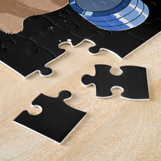 重量おもしろい挙げフィットネスジムシーズー（犬）TzuDog ジグソーパズル (側面)