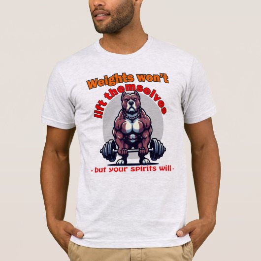 重量が持ち上がらない Tシャツ (正面)