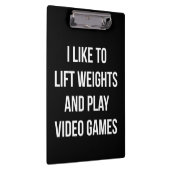 重量とビデオ遊ゲームの持ち上げ – ゲームトレーニング クリップボード (右)