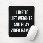 重量とビデオ遊ゲームの持ち上げ – ゲームトレーニング マウスパッド (マウス)