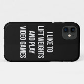 重量とビデオ遊ゲームの持ち上げ – ゲームトレーニング Case-Mate iPhoneケース (裏面(横))