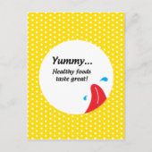 重量と健康に配慮 ポストカード (正面)