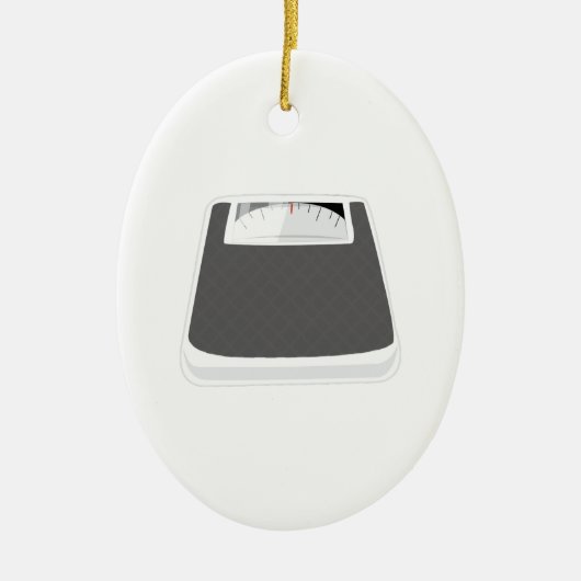 重量のスケール セラミックオーナメント (正面)