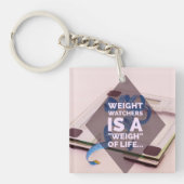 重量の監視人は生命の重量を量です キーホルダー (正面)