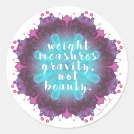 重量は測定しない美しいスケール/鏡シール ラウンドシール