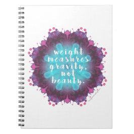 重量は美しい-ジャーナル--を測定しません ノートブック
