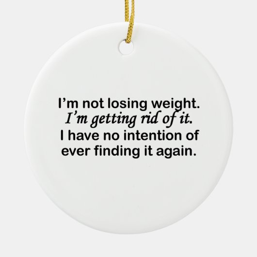 重量を取り払うこと セラミックオーナメント (正面)