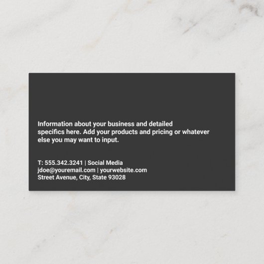 重量を持ち上げる人 | QRコード名刺 名刺 (裏面)