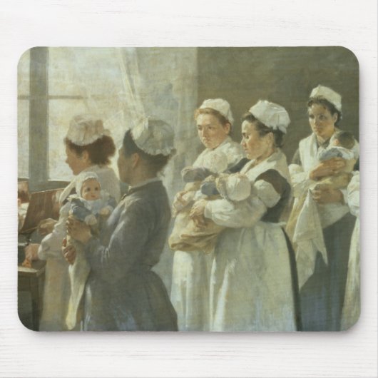 重量を量られるべき待っていること マウスパッド (正面)