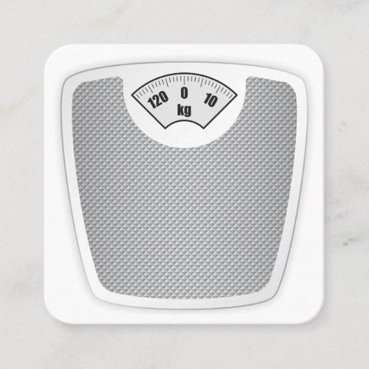 重量スケール | 健康フィットネス 予約カード (正面)