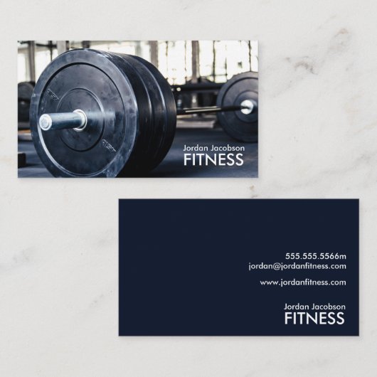 重量フィットネス名刺 名刺 (正面/裏面)