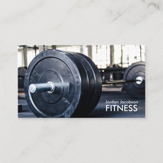 重量フィットネス名刺 名刺 (正面)