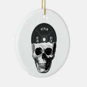 重量プレートスカル訓練フィットネスボディビル セラミックオーナメント (右)