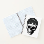 重量プレートスカル訓練フィットネスボディビル ノートブック (内部)