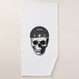 重量プレートスカル訓練フィットネスボディビル バスタオル