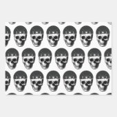 重量プレートスカル訓練フィットネスボディビル ラッピングペーパーシート (正面)