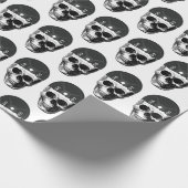 重量プレートスカル訓練フィットネスボディビル ラッピングペーパー (角)