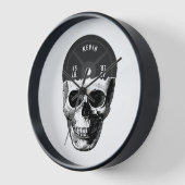 重量プレートスカル訓練フィットネスボディビル 壁時計 (傾斜)