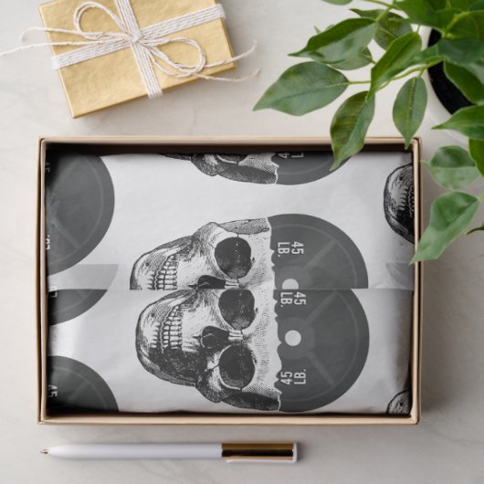 重量プレートスカル訓練フィットネスボディビル 薄葉紙 (ギフト)