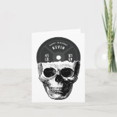 重量プレートスカル訓練フィットネス誕生日 カード (正面)