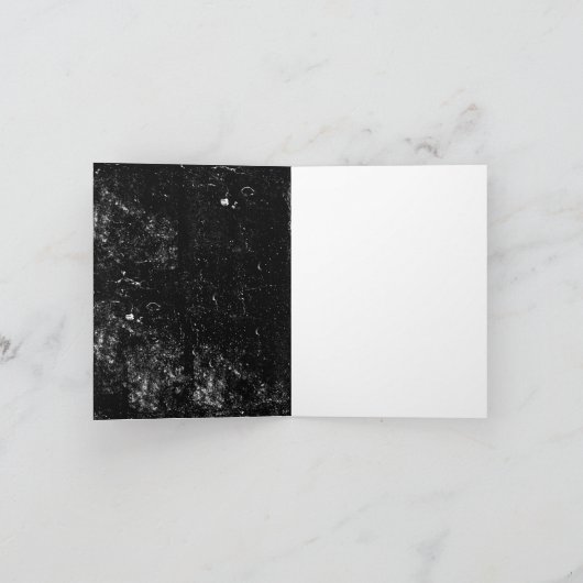 重量プレートスカル訓練フィットネス誕生日 カード (内部)