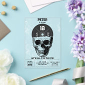 重量プレートスカル訓練ボディビル誕生日 アクリル招待状 (インサイチュ (ウェディング))