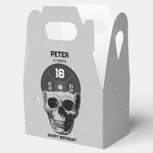 重量プレートスカル訓練ボディビル誕生日 フェイバーボックス (オープン)