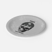 重量プレートスカル訓練ボディビル誕生日 ペーパープレート (アングル)