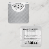 重量尺度 |フィットネスコーチ |パーソナルトレーナー 予約カード (正面/裏面)