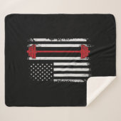 重量持上げフラットギフトトレーニング、ジム愛好家 シェルパブランケット (正面(横))