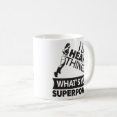 重量持上げ強い女の子 – 私は重いものを持ち上げる コーヒーマグカップ (正面右)