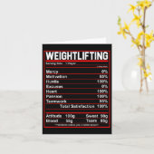 重量挙おもしろい挙げ栄養事実ボディビル カード (黄色い花)