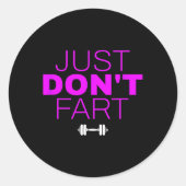 重量挙おもしろい挙ボディビルパワーリフティングシー ラウンドシール (正面)