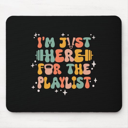 重量挙げおもしろいジムトレーニング女性エクササイズ マウスパッド (正面)